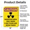 Signmission Radiation & Laser Sign, 24 in H x 18 in W, Aluminum, Rectangle OS-2PACK-CR-A-1824-V-10253 - alternate 4